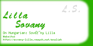 lilla sovany business card
